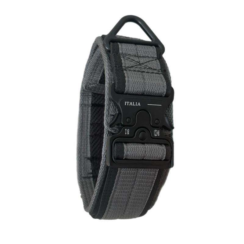 Tactical Dog Collar with Heavy-Duty Handle – Adjustable Military-Grade Nylon Training Collar with Metal Buckle for Medium & Large Dogs