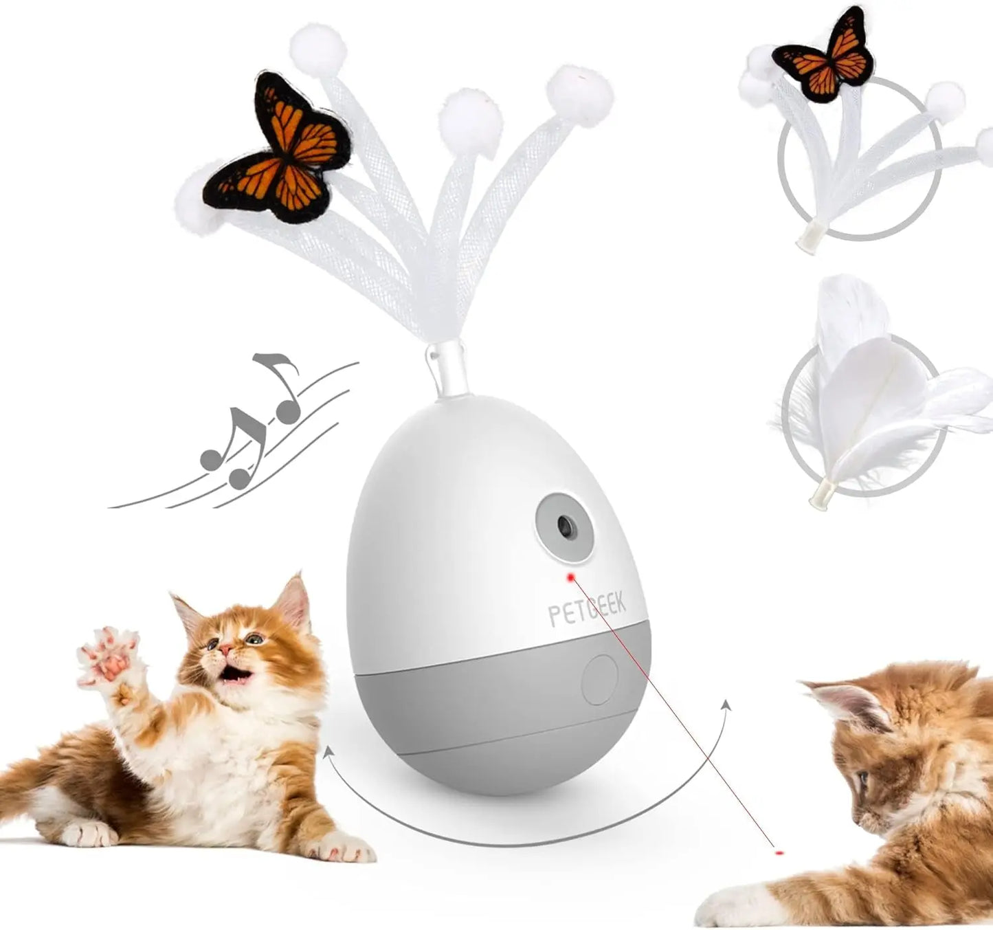 Automatic Cat Toy – Squeaky Hide-and-Seek Mouse with Catnip for Indoor Play
