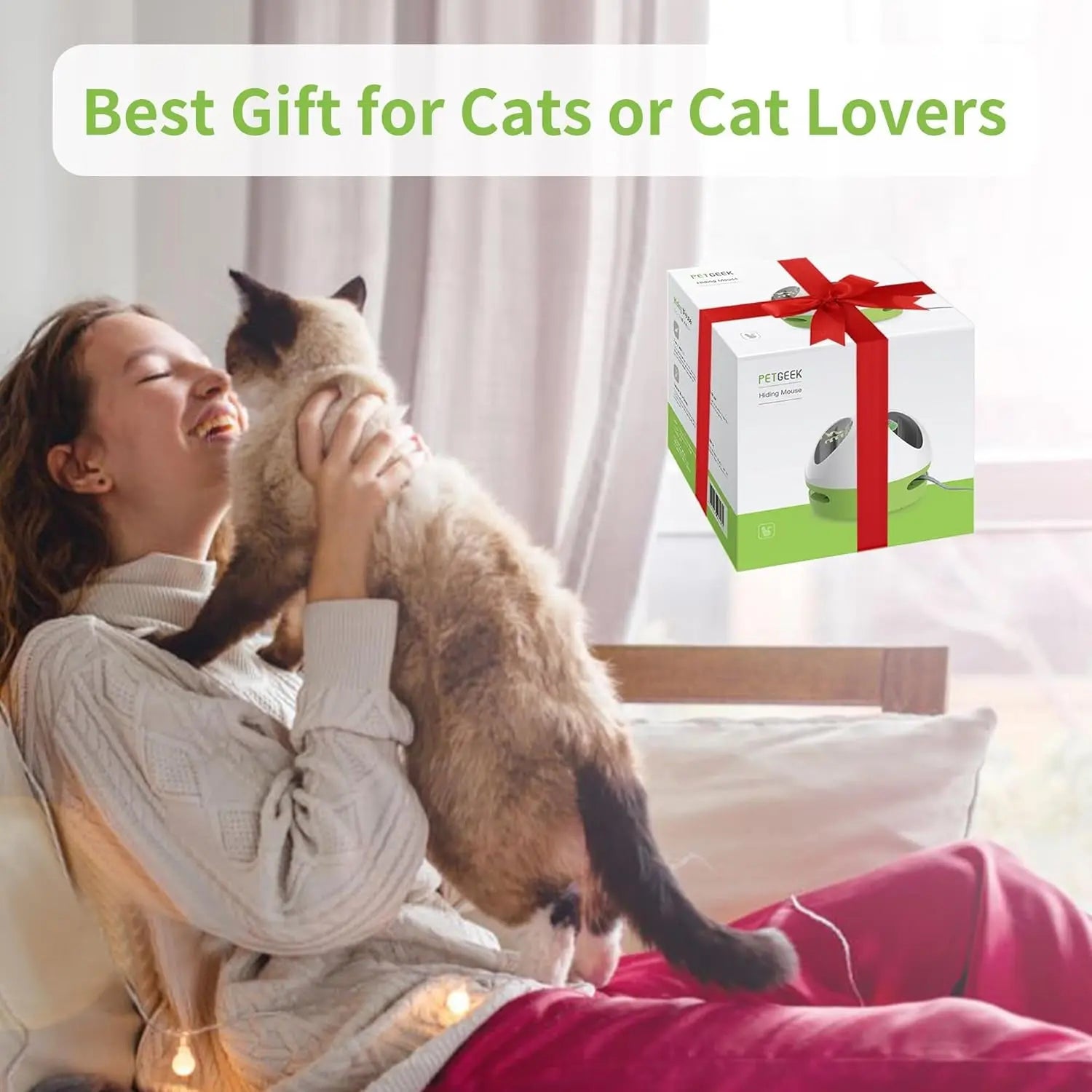 Automatic Cat Toy – Squeaky Hide-and-Seek Mouse with Catnip for Indoor Play
