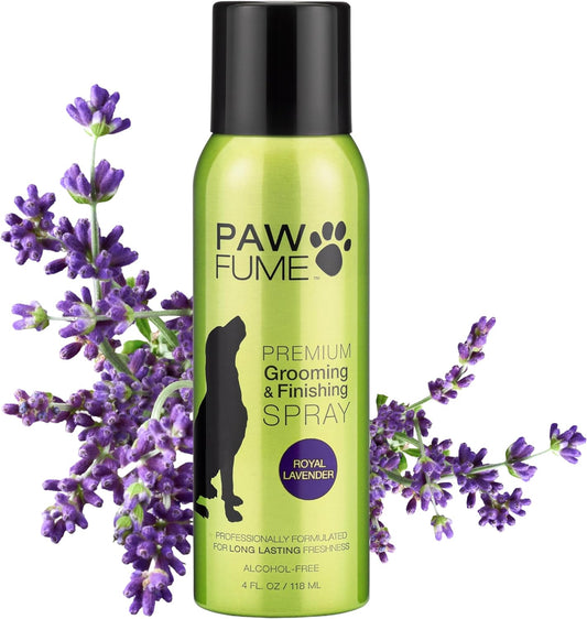 PAWFUME Dog Detangler Grooming Spray – Royal Lavender Scent | Hypoallergenic, Alcohol-Free, Moisturizing & Detangling Spray for Dogs | Long-Lasting Freshness & Coat Care
