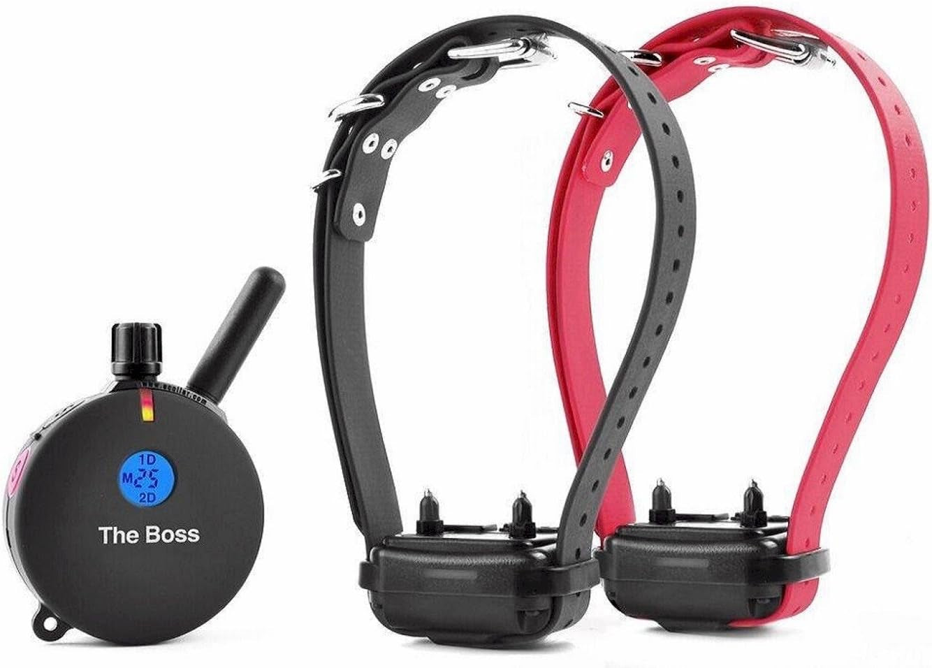 E-Collar Dog Training Collar – Humane Remote Trainer with Finger Clicker, Tone & Light, 1/2 Mile Range