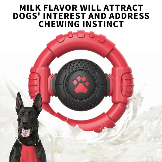 Indestructible Dog Chew Toy for Aggressive Chewers – Durable Nylon Squeaky Toy for Medium & Large Dogs, Extreme Tough Chew Toy to Keep Dogs Busy and Relieve Boredom