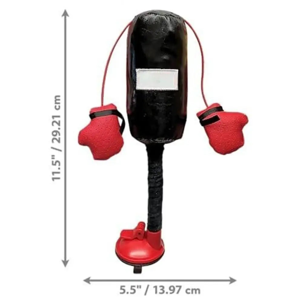 Cat Boxing Toy with Gloves – Cartoon Punching Bag for Playful Indoor Cats & Kittens