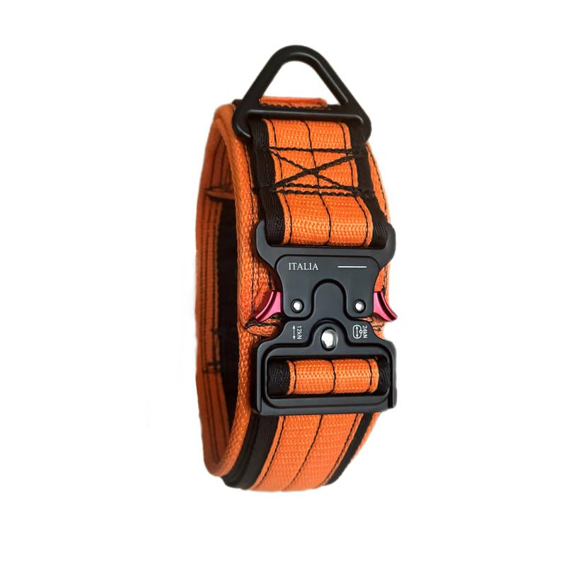 Tactical Dog Collar with Heavy-Duty Handle – Adjustable Military-Grade Nylon Training Collar with Metal Buckle for Medium & Large Dogs