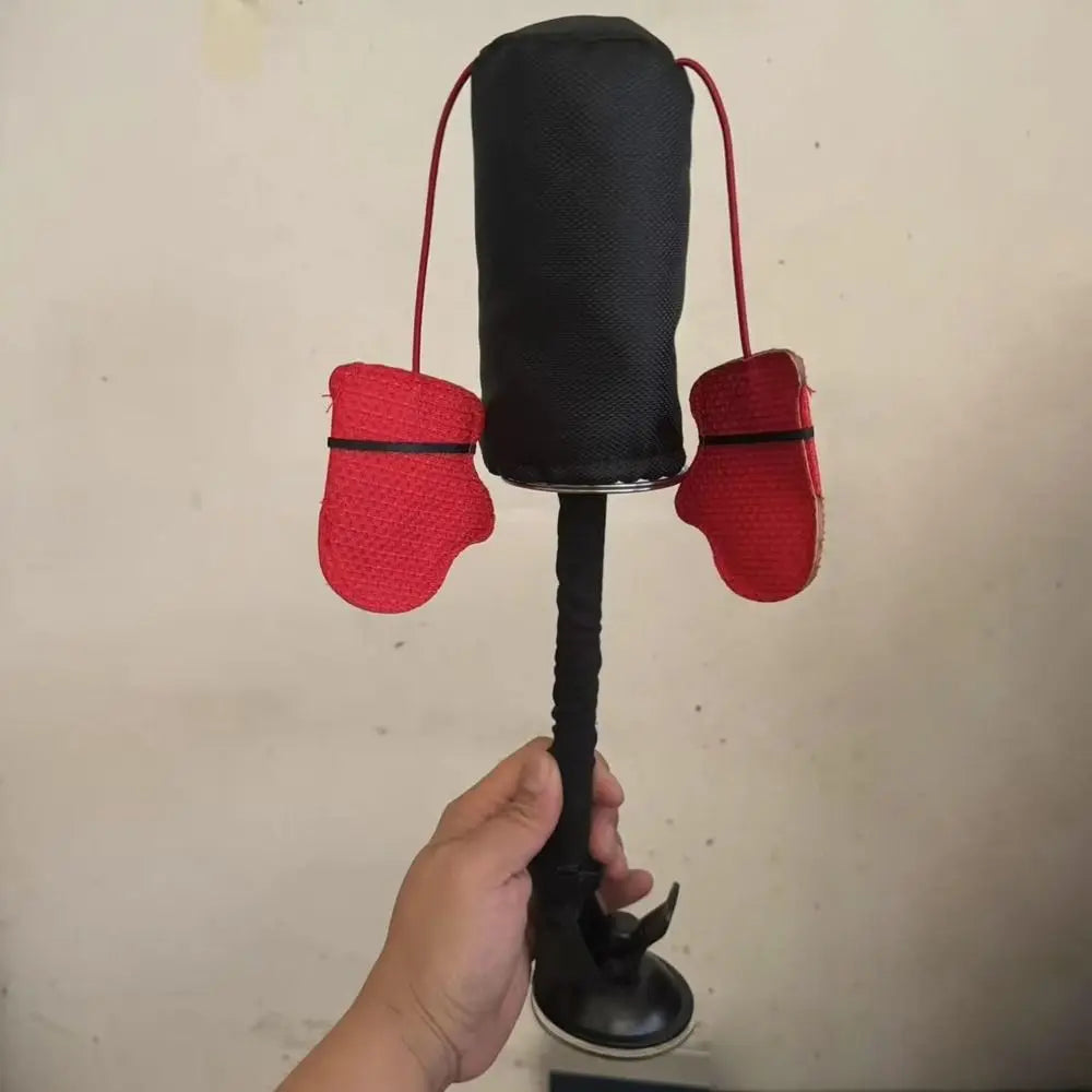 Cat Boxing Toy with Gloves – Cartoon Punching Bag for Playful Indoor Cats & Kittens