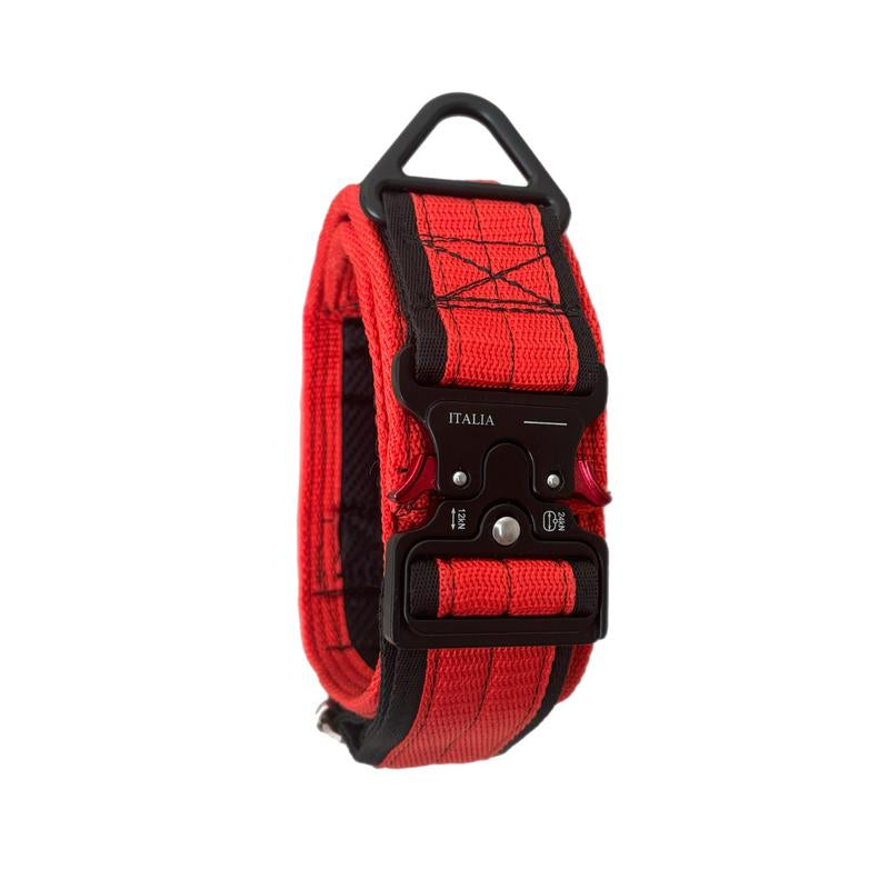 Tactical Dog Collar with Heavy-Duty Handle – Adjustable Military-Grade Nylon Training Collar with Metal Buckle for Medium & Large Dogs