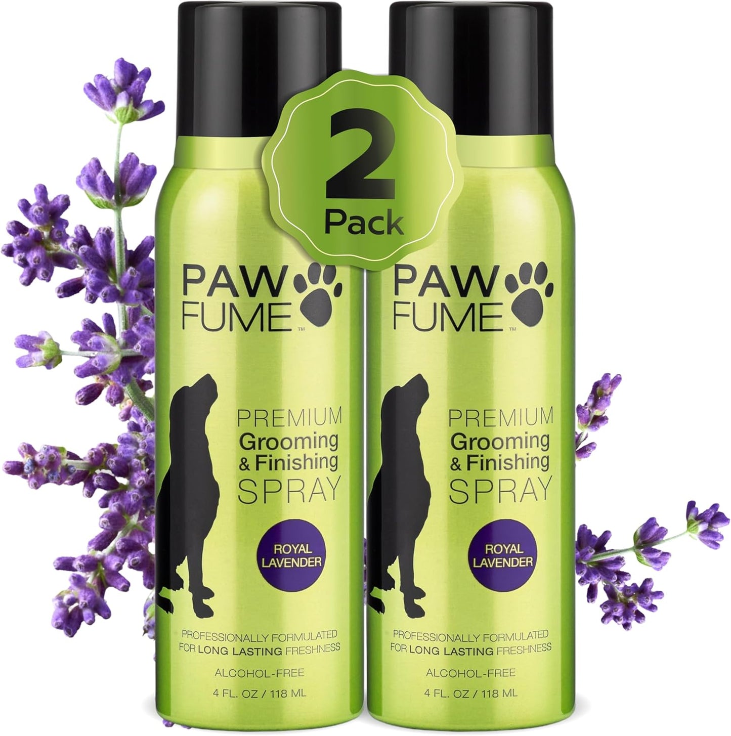 PAWFUME Dog Detangler Grooming Spray – Royal Lavender Scent | Hypoallergenic, Alcohol-Free, Moisturizing & Detangling Spray for Dogs | Long-Lasting Freshness & Coat Care