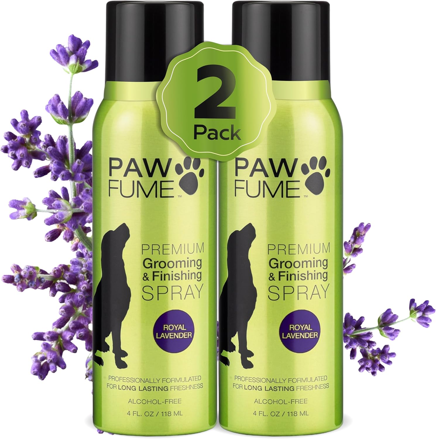 PAWFUME Dog Detangler Grooming Spray – Royal Lavender Scent | Hypoallergenic, Alcohol-Free, Moisturizing & Detangling Spray for Dogs | Long-Lasting Freshness & Coat Care