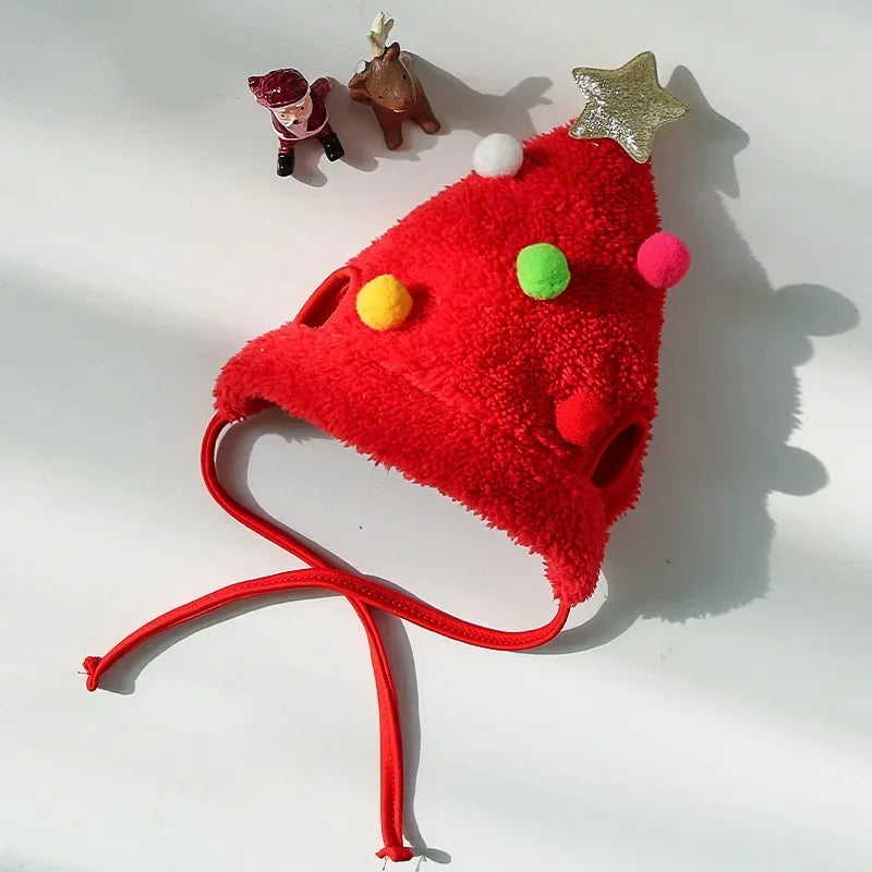 Christmas Pet Hat – Funny Santa Cap for Cats & Small Dogs | Holiday Costume, Party Outfit & Photo Props for 2025 Festive Season