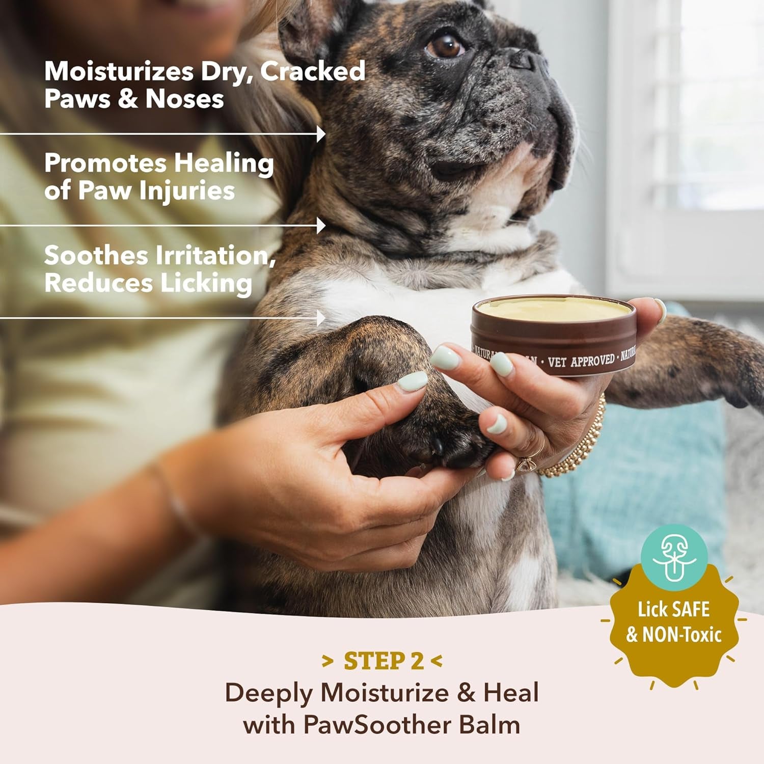 Dog Paw Balm – Moisturizing Paw Protector Stick for Dry, Cracked Pads, Weather Protection & Itch Relief