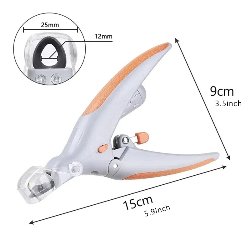 💡 LED Light Pet Nail Clipper with Magnifier – Precision Dog & Cat Nail Trimmer for Safe, Easy Grooming