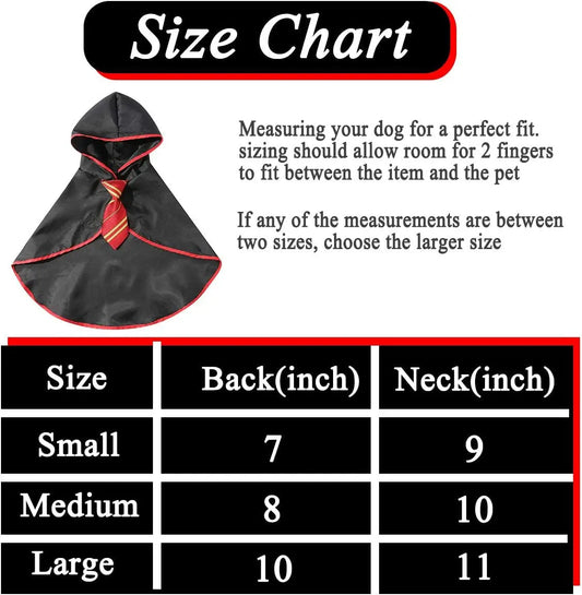 Pet Halloween Costume – Anime Wizard Outfit for Cats, Kittens & Small Dogs