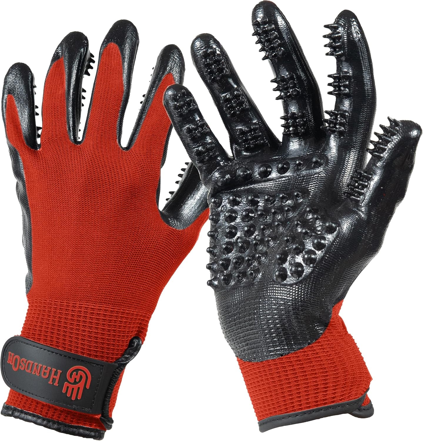 Pet Grooming Gloves – Award-Winning Shedding, Bathing & Hair Remover Mitts, Gentle Brush for Dogs & Cats