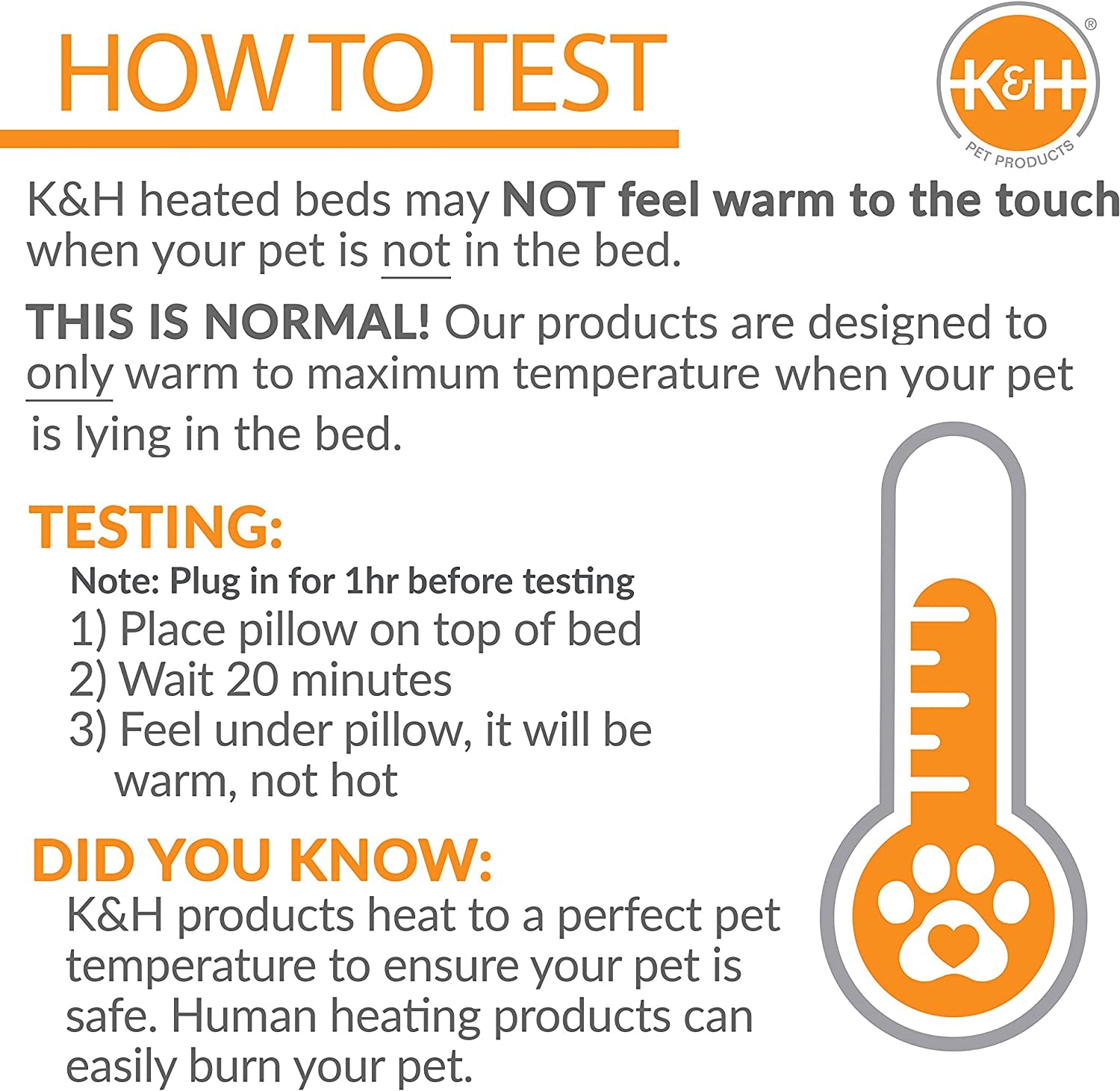 Pet Bed Warmer Heating Pad – Waterproof Heated Insert for Cat & Dog Beds, Indoor Automatic Temperature Control, Safety Listed