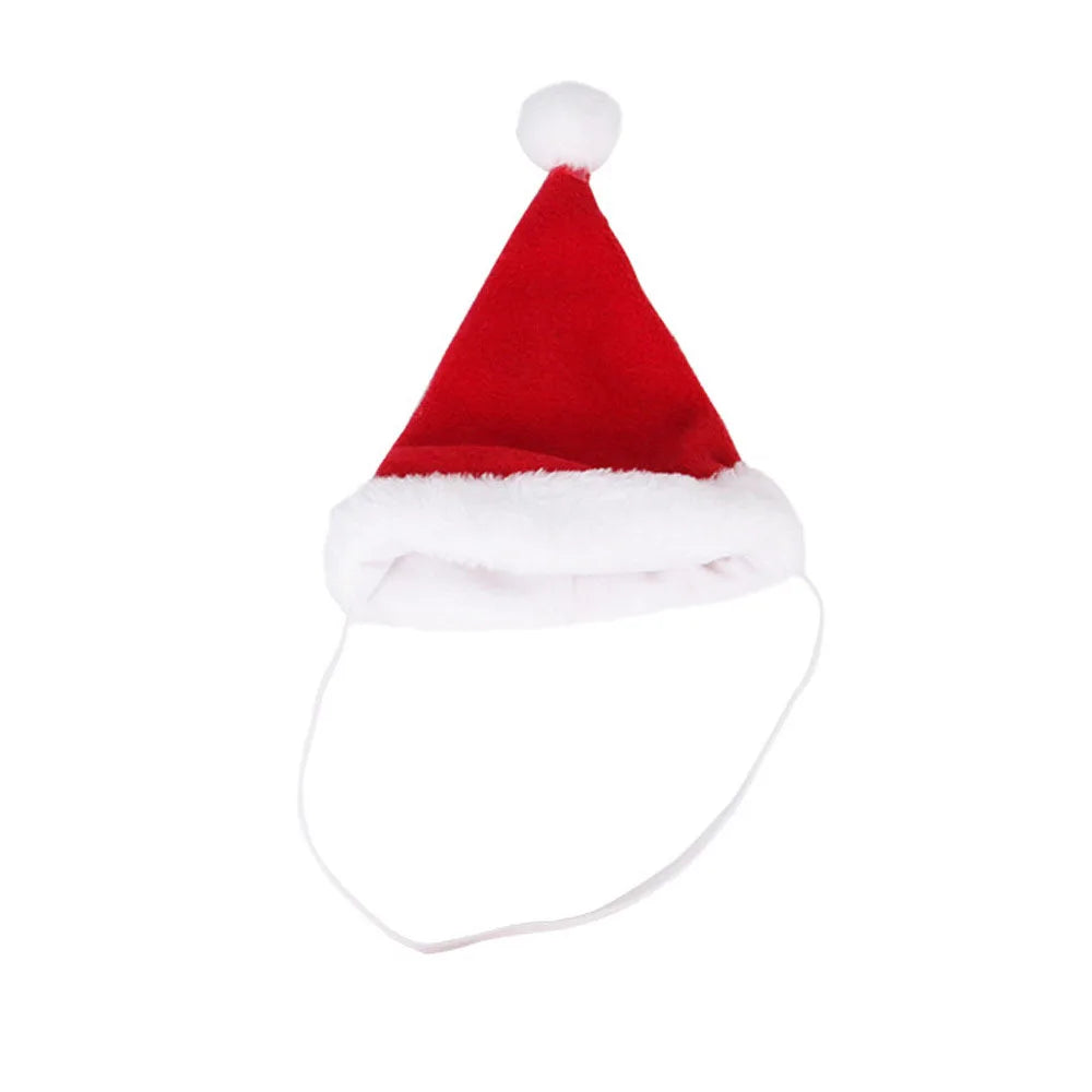 Christmas & Halloween Pet Costume – Festive Santa Hat and Scarf for Cats and Dogs, Winter Cosplay Outfit for Small Pets, Ideal for Parties and Photos