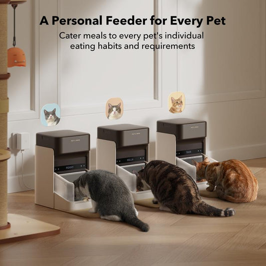 🐾 Smart RFID Automatic Cat Feeder – 5G WiFi App Control, 3L Capacity Pet Food Dispenser with Collar Tag Sensor & 1–10 Programmable Meals