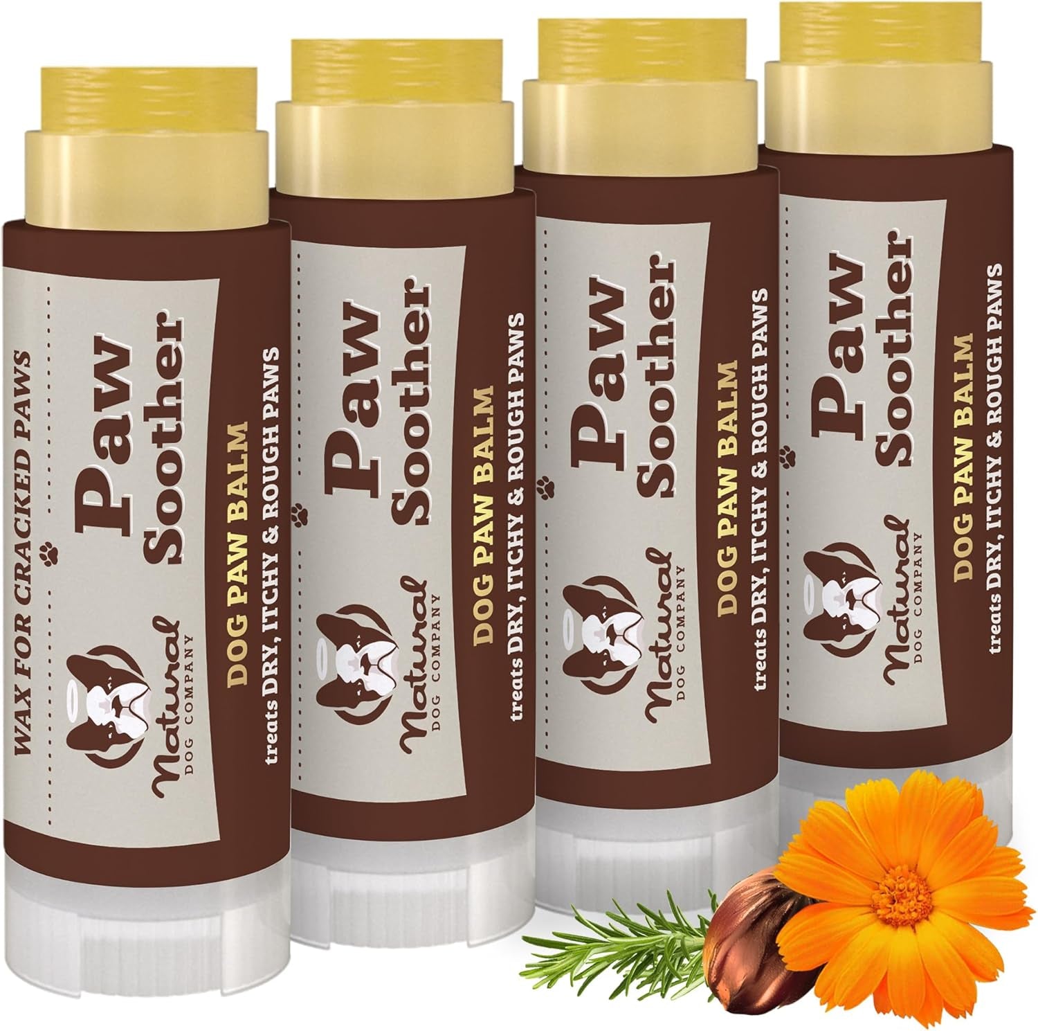 Dog Paw Balm – Moisturizing Paw Protector Stick for Dry, Cracked Pads, Weather Protection & Itch Relief