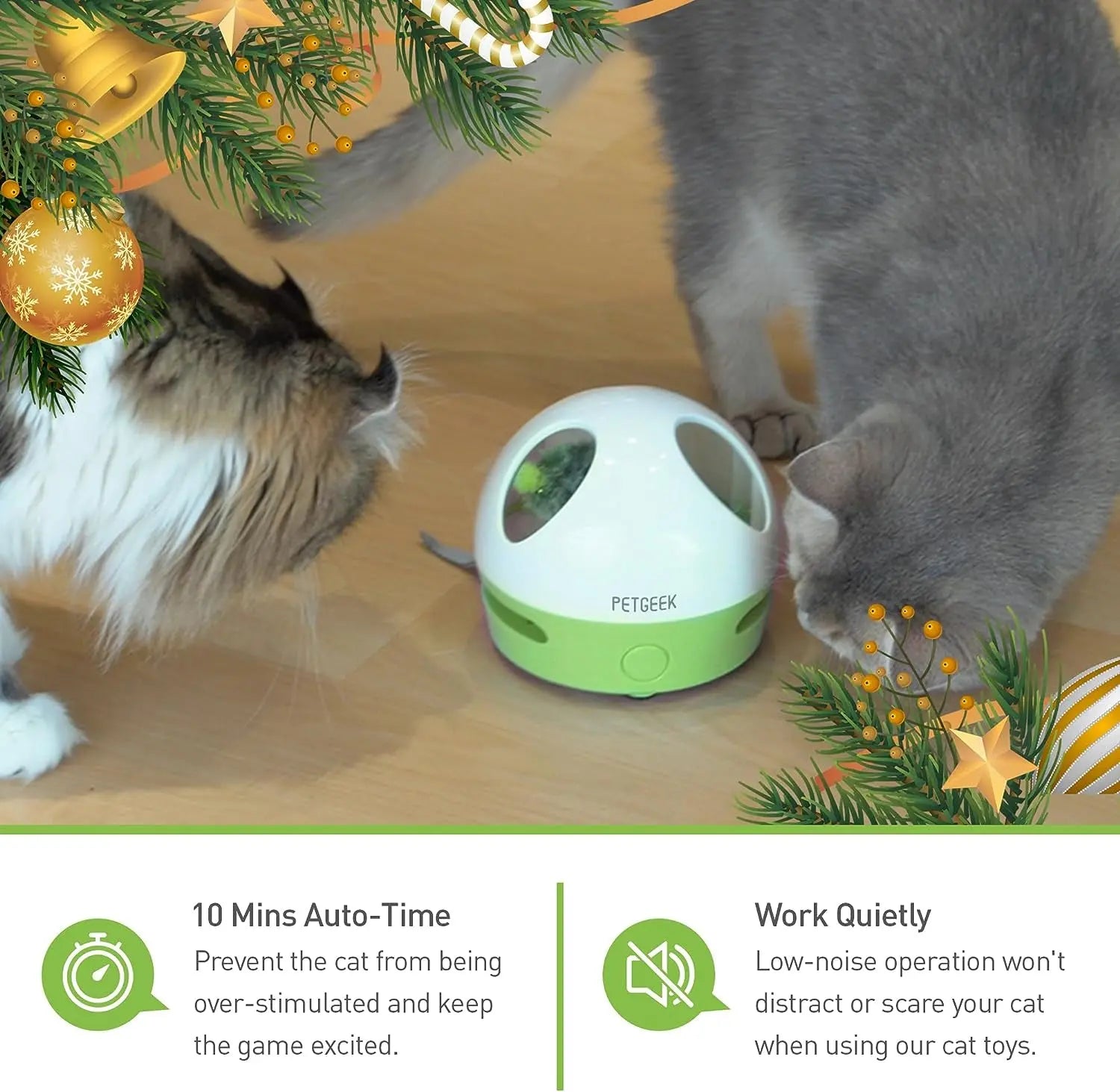 Automatic Cat Toy – Squeaky Hide-and-Seek Mouse with Catnip for Indoor Play