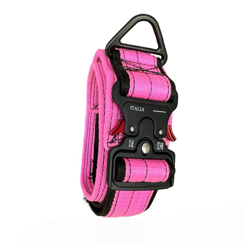 Tactical Dog Collar with Heavy-Duty Handle – Adjustable Military-Grade Nylon Training Collar with Metal Buckle for Medium & Large Dogs