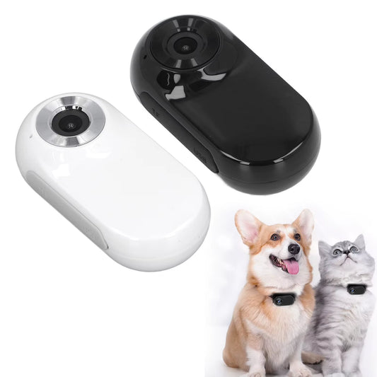 Pet Collar Camera – 120° Wide-Angle HD Lens, Magnetic Mount, OTG Connection, Adjustable Video Recording Sport Camera for Cats & Dogs (Outdoor Use)