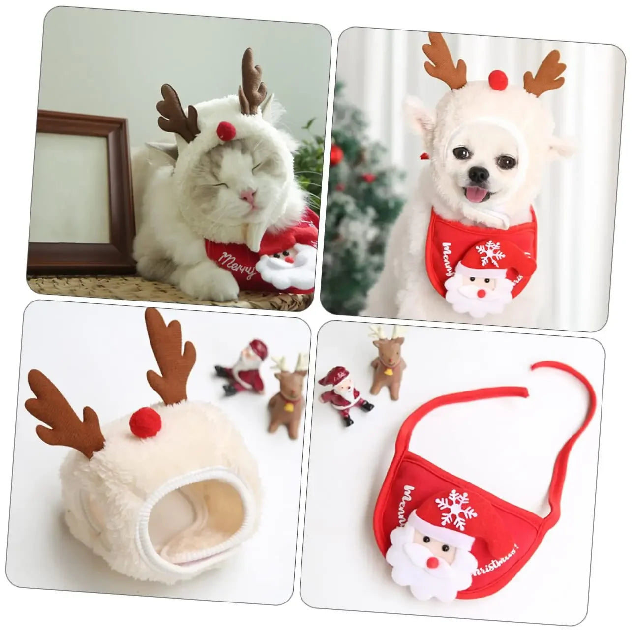 Christmas Pet Hat – Funny Santa Cap for Cats & Small Dogs | Holiday Costume, Party Outfit & Photo Props for 2025 Festive Season