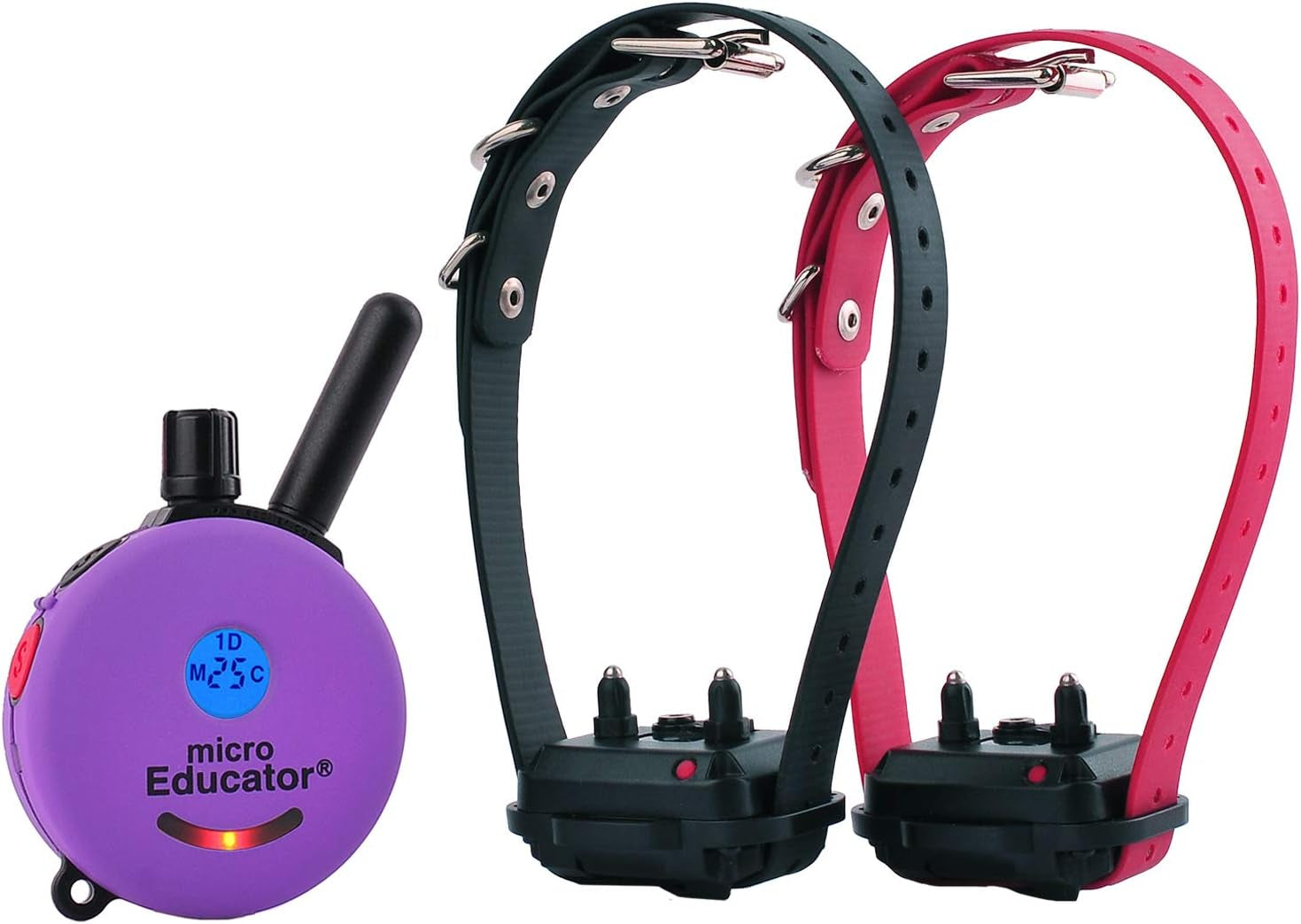 E-Collar Dog Training Collar – Humane Remote Trainer with Finger Clicker, Tone & Light, 1/2 Mile Range