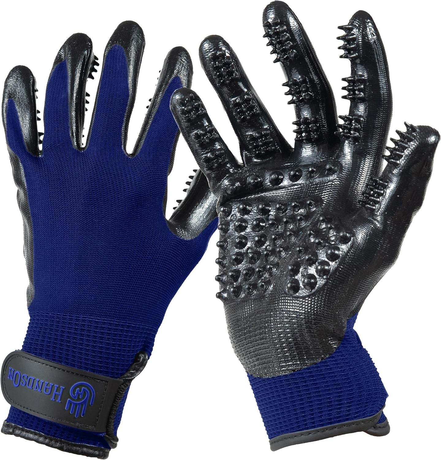 Pet Grooming Gloves – Award-Winning Shedding, Bathing & Hair Remover Mitts, Gentle Brush for Dogs & Cats