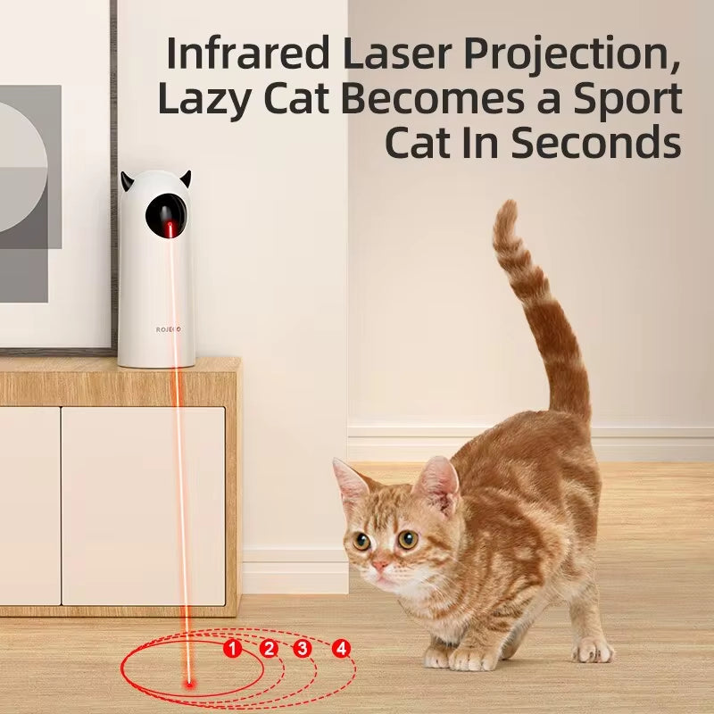  Interactive Smart Cat Laser Toy – Automatic & Handheld LED Teaser for Indoor Play and Exercise