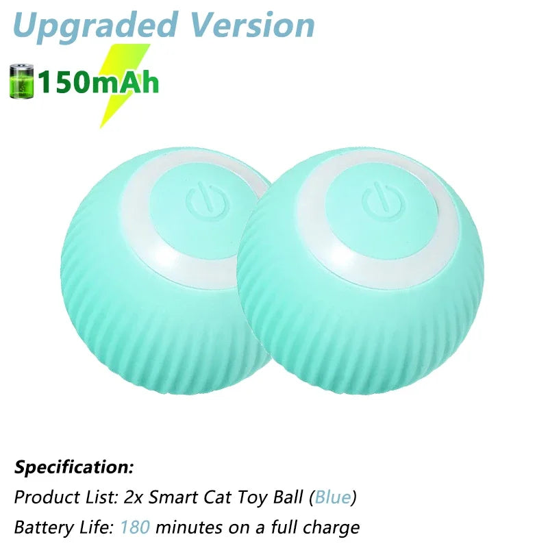 Automatic Smart Rolling Ball for Cats – Electric Interactive Toy, Rechargeable & LED