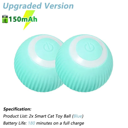 Automatic Smart Rolling Ball for Cats – Electric Interactive Toy, Rechargeable & LED