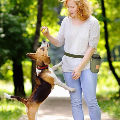 Dog Training Treat Bag – Large Capacity Reward Pouch with Waist Clip for Puppies & Dogs