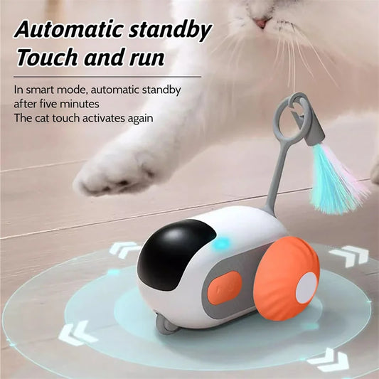Remote Control Electric Cat Toy Car – Interactive Indoor Smart Cat Toy for Exercise & Boredom Relief