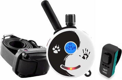 E-Collar Dog Training Collar – Humane Remote Trainer with Finger Clicker, Tone & Light, 1/2 Mile Range