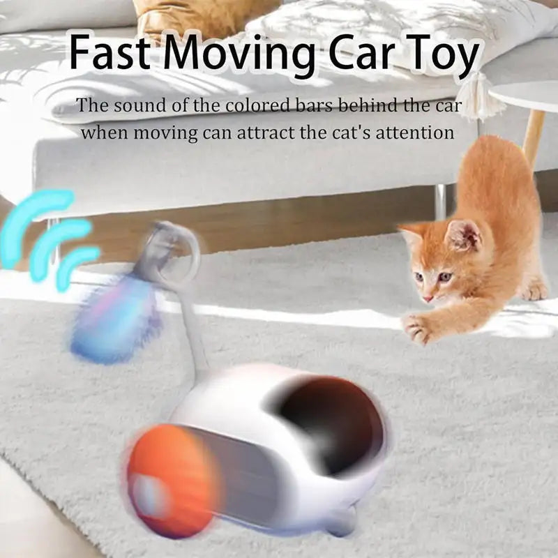 Remote Control Electric Cat Toy Car – Interactive Indoor Smart Cat Toy for Exercise & Boredom Relief