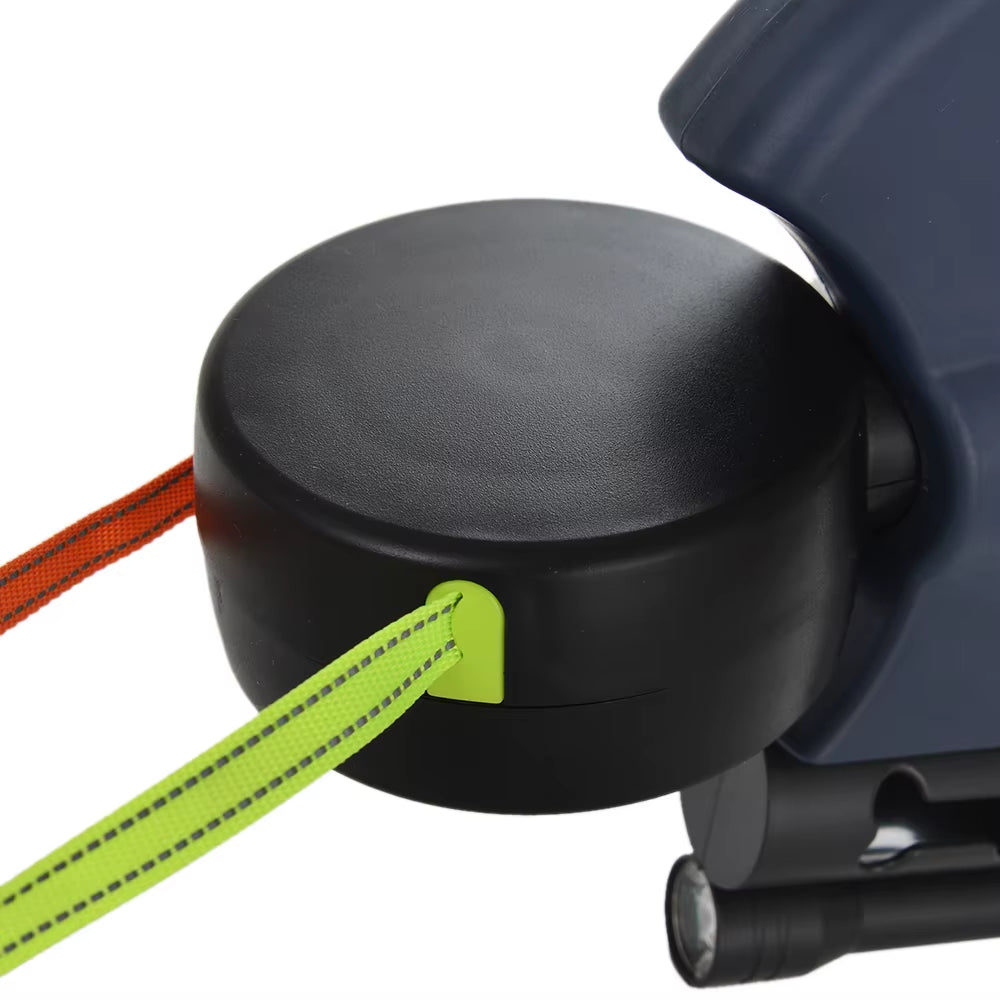 3M Retractable Dual Dog Leash with LED Light – No-Tangle 360° Swivel Reflective Double Leash for Small Dogs