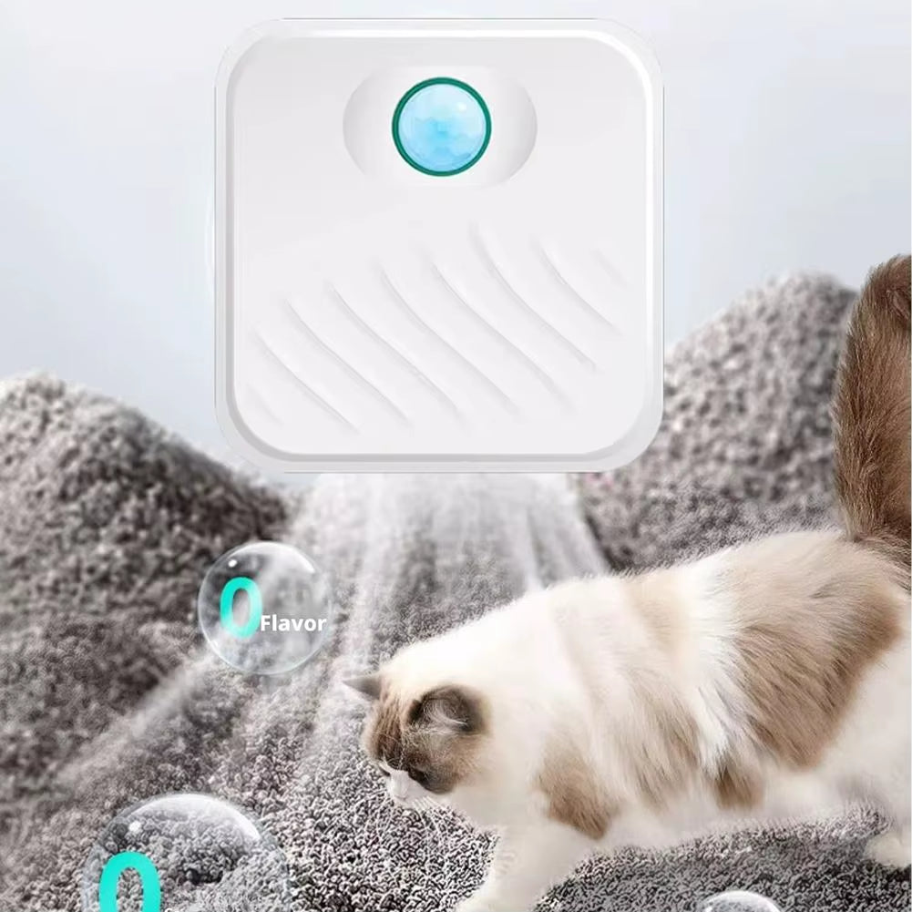 Smart Cat Litter Box Odor Purifier – Automatic Pet Toilet Deodorizer & Air Freshener