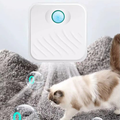 Smart Cat Litter Box Odor Purifier – Automatic Pet Toilet Deodorizer & Air Freshener