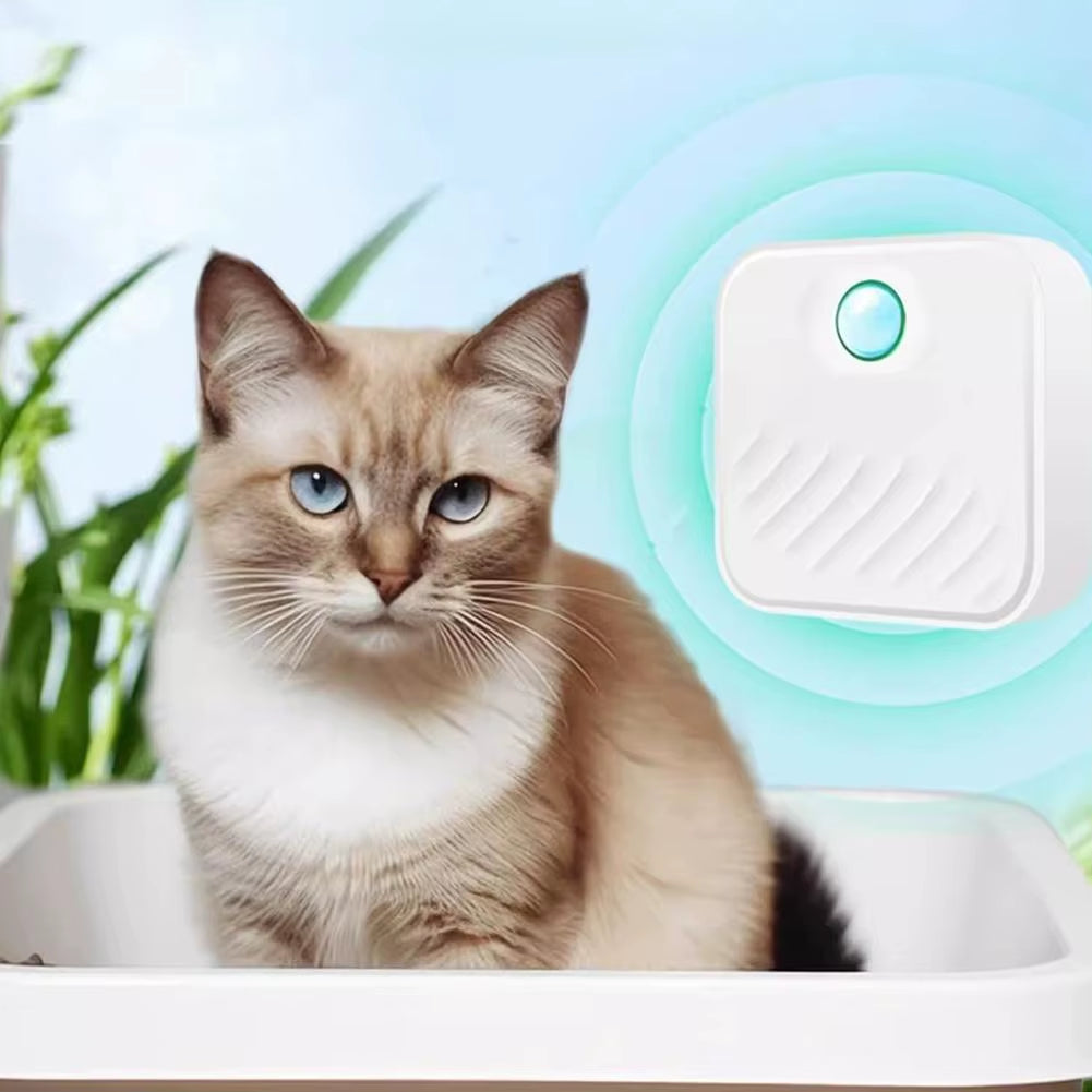 Smart Cat Litter Box Odor Purifier – Automatic Pet Toilet Deodorizer & Air Freshener