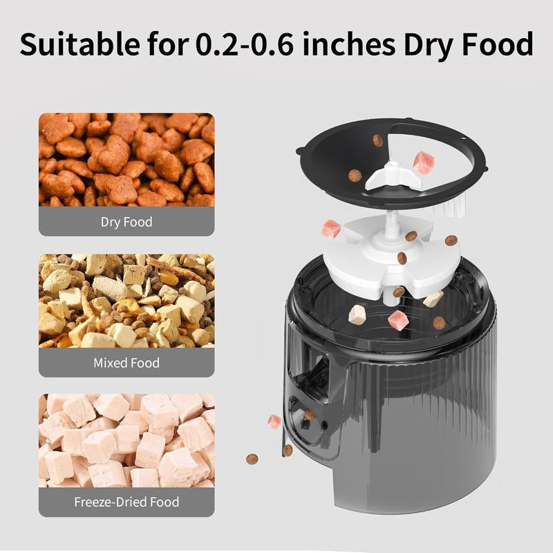 Automatic Pet Feeder for Cats & Dogs – Smart Wi-Fi Timed Food Dispenser with 6 Daily Meals, Portion Control, Desiccant Bag, 2.4GHz App Control, Hygienic Dry Kibble Feeder