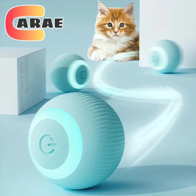 Automatic Smart Rolling Ball for Cats – Electric Interactive Toy, Rechargeable & LED