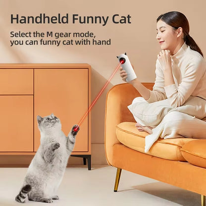  Interactive Smart Cat Laser Toy – Automatic & Handheld LED Teaser for Indoor Play and Exercise