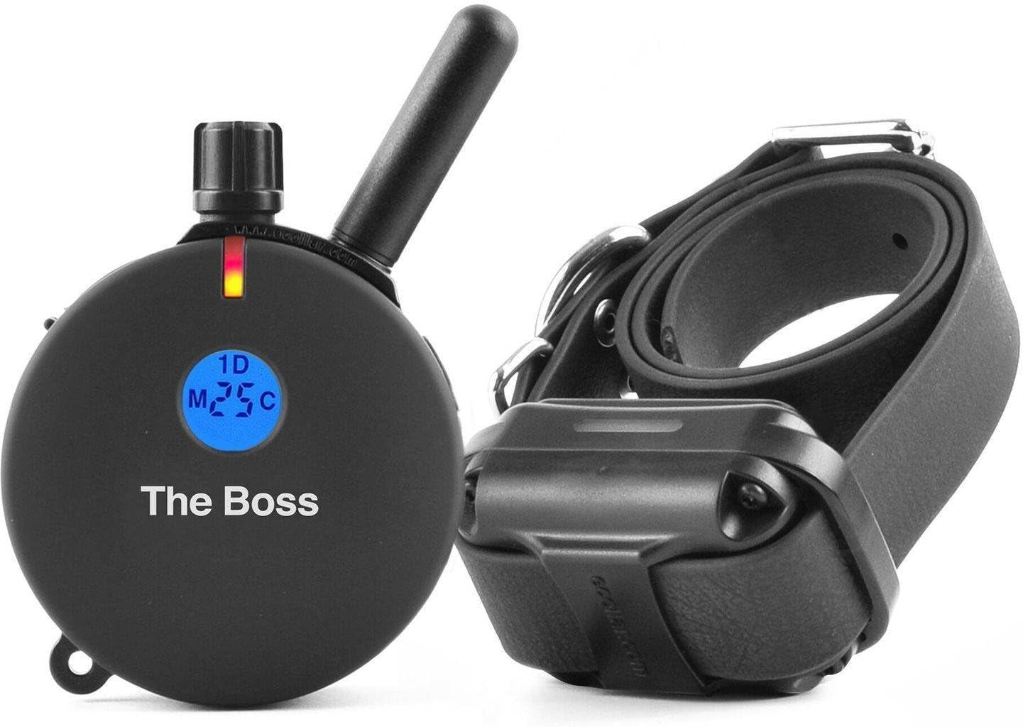 E-Collar Dog Training Collar – Humane Remote Trainer with Finger Clicker, Tone & Light, 1/2 Mile Range