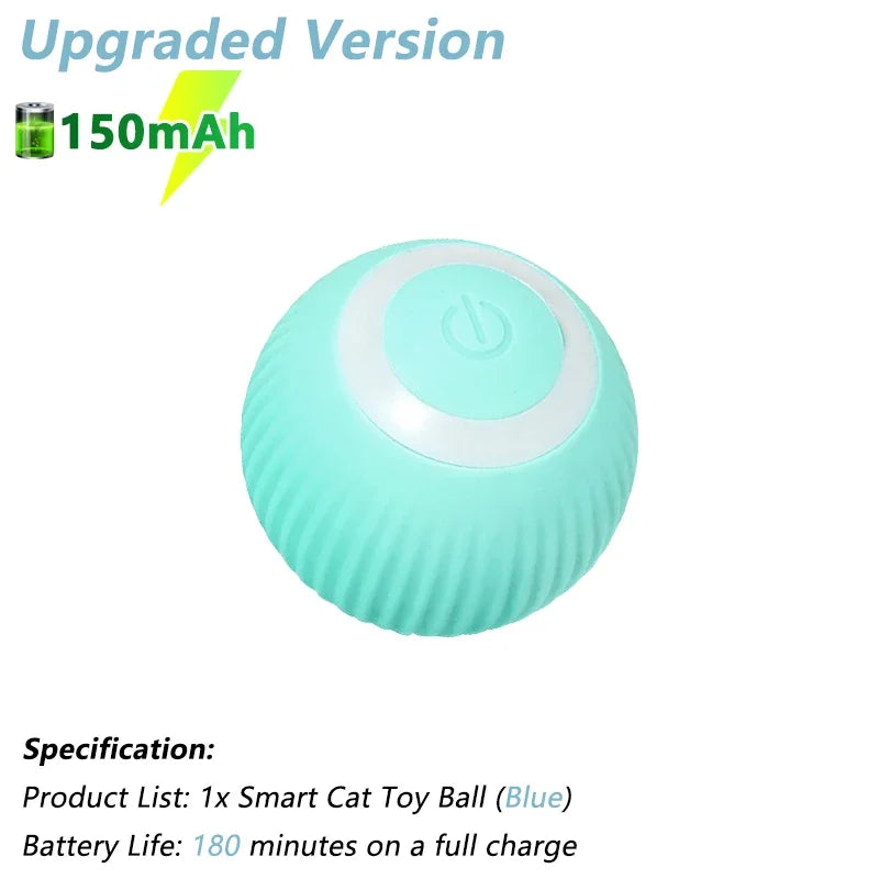 Automatic Smart Rolling Ball for Cats – Electric Interactive Toy, Rechargeable & LED