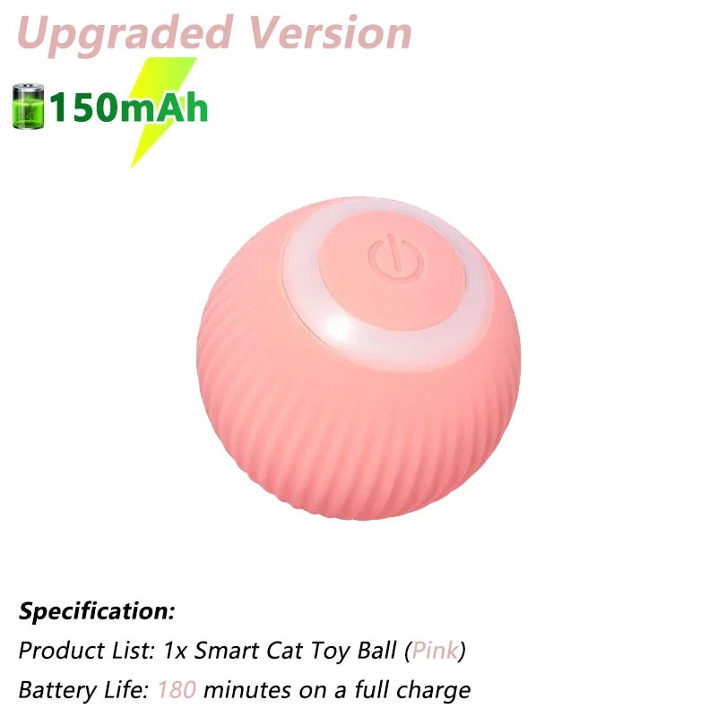 Automatic Smart Rolling Ball for Cats – Electric Interactive Toy, Rechargeable & LED