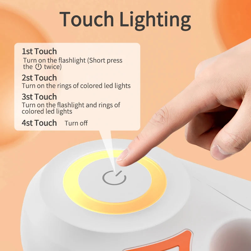 5M LED Retractable Dog Leash – Luminous Reflective Automatic Lead for Safe Night Walking & Running