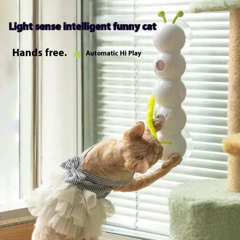 Automatic Interactive Cat Toy with Motion-Sensing Emerging Worm