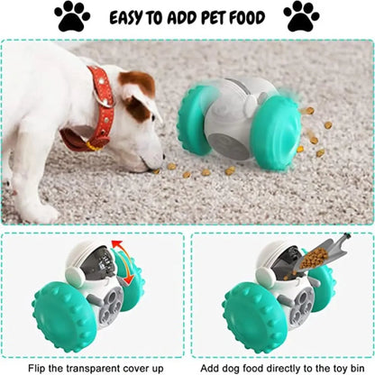 ⭐ Dog Treat Leaking Tumbler Toy – Interactive Slow Feeder & IQ Training for Dogs & Cats