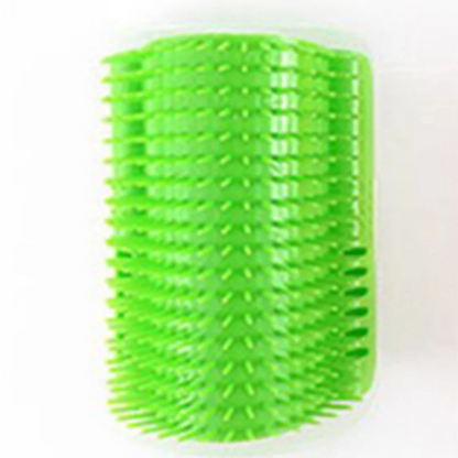 Cat Corner Grooming Brush & Massager with Catnip – Self-Grooming & Enrichment Tool for Cats