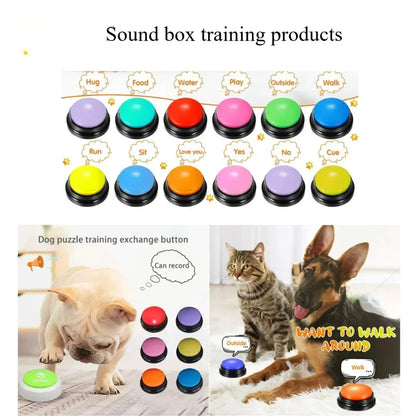 🐶 Dog Communication Buttons – 6-Piece Voice Recording Set for Pet Training