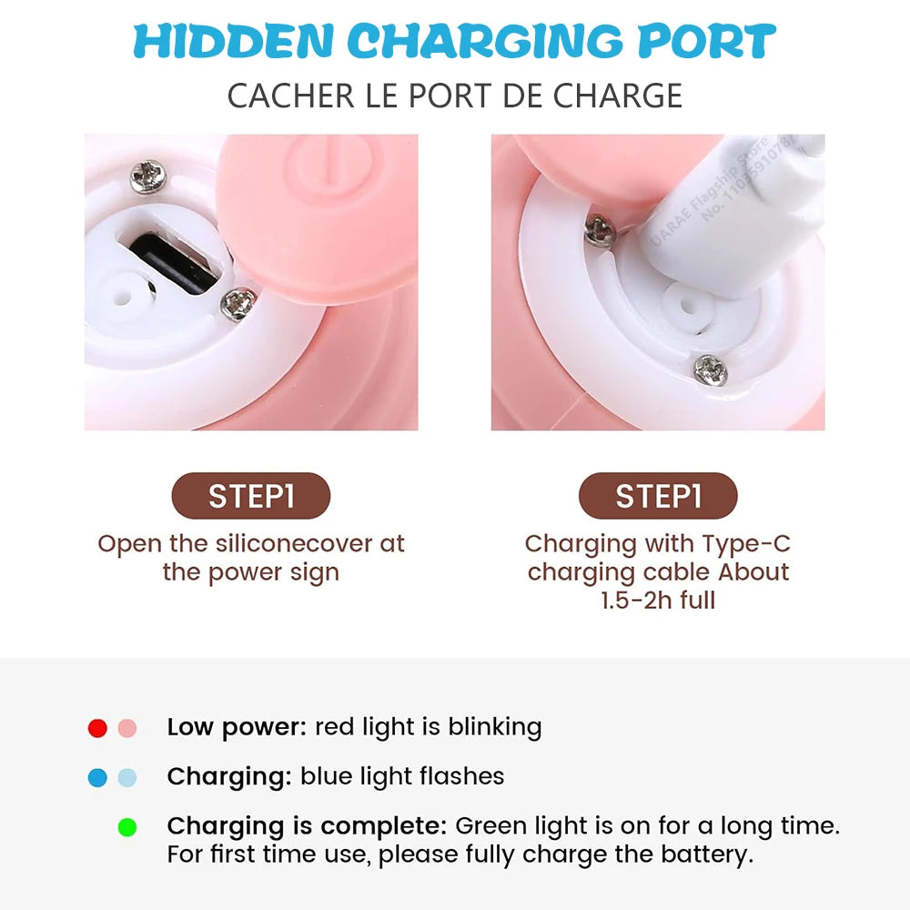 Automatic Smart Rolling Ball for Cats – Electric Interactive Toy, Rechargeable & LED